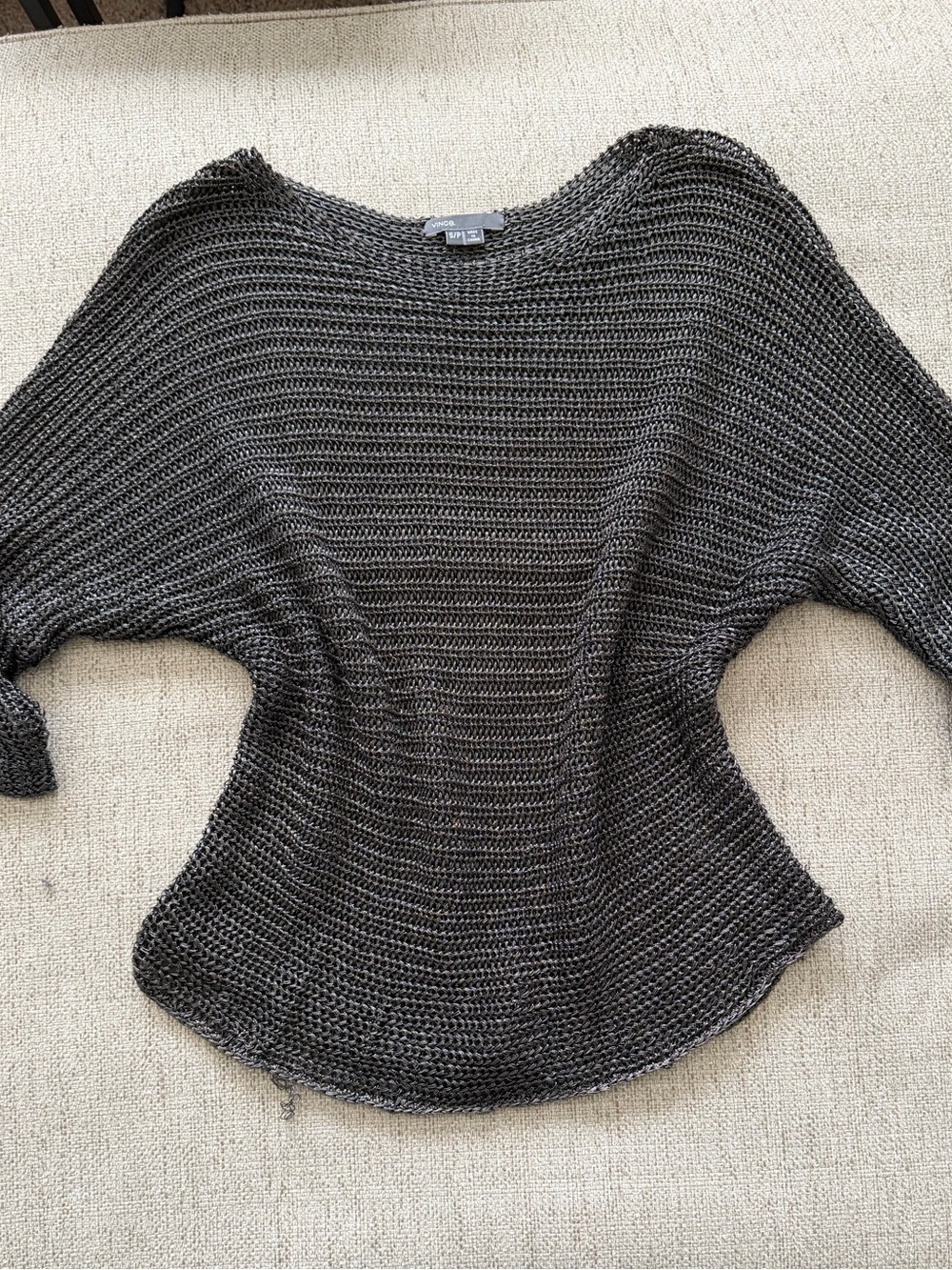 Vince Metallic Scoop-Neck Women's Top